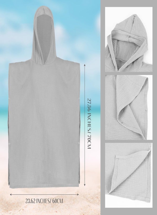 مناشف أطفال قطنية ناعمة وماصة من ييرنتاون، عبوة من قطعتين، مزودة بغطاء للرأس، مناسبة لحديثي الولادة، مثالية كهدية أساسية (23.6 × 27.6 بوصة). - Image 2